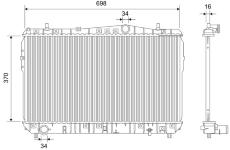 Chladič, chlazení motoru VALEO 701927