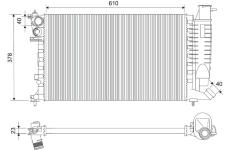 Chladič, chlazení motoru VALEO 730630