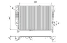 Chladič, chlazení motoru VALEO 731516