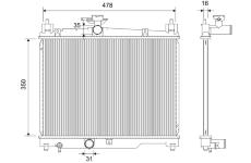 Chladič, chlazení motoru VALEO 732421