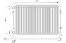 Chladič, chlazení motoru VALEO 732523
