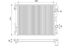 Chladič, chlazení motoru VALEO 732721