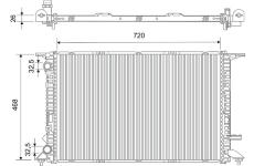 Chladič, chlazení motoru VALEO 732855