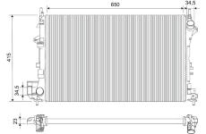 Chladič motora VALEO 732879