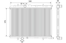 Chladič, chlazení motoru VALEO 732892