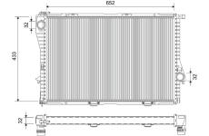 Chladič motora VALEO 734277