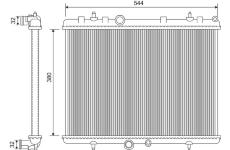 Chladič motora VALEO 734338