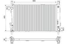 Chladič motora VALEO 734378