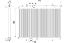 Chladič, chlazení motoru VALEO 735090