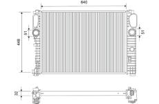 Chladič, chlazení motoru VALEO 735120