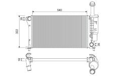 Chladič, chlazení motoru VALEO 735175