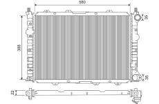 Chladič, chlazení motoru VALEO 735256