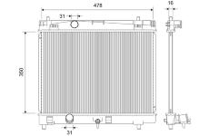 Chladič motora VALEO 735445