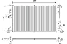 Chladič, chlazení motoru VALEO 735448