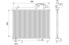 Chladič, chlazení motoru VALEO 735589
