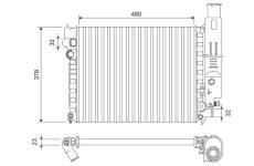 Chladič, chlazení motoru VALEO 810915