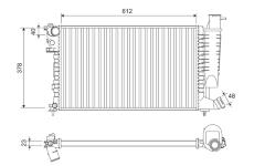 Chladič, chlazení motoru VALEO 816716