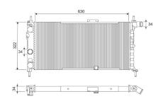 Chladič, chlazení motoru VALEO 883858