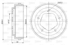 Brzdový buben VALEO 237038