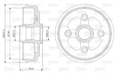 Brzdový buben VALEO 237067