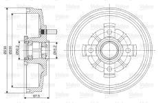 Brzdový buben VALEO 237077
