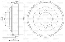 Brzdový buben VALEO 237081