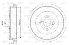Brzdový buben VALEO 237083