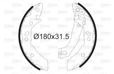 Sada brzdových čelistí VALEO 562776