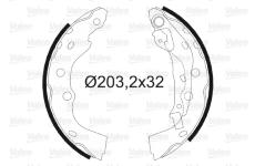 Sada brzdových čelistí VALEO 564106