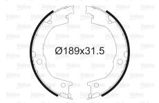 Sada brzdových čelistí, parkovací brzda VALEO 564170