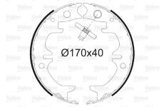 Sada brzdových čelistí, parkovací brzda VALEO 564179