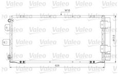 Kondenzátor, klimatizace VALEO 814037