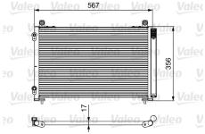 Kondenzátor, klimatizace VALEO 814097