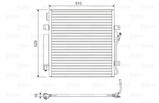 Kondenzátor, klimatizace VALEO 814163