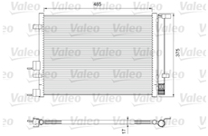Kondenzátor, klimatizace VALEO 814395