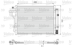 Kondenzátor, klimatizace VALEO 814399