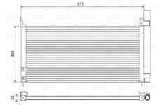 Kondenzátor, klimatizace VALEO 814415