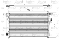 Kondenzátor, klimatizace VALEO 814425