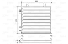 Kondenzátor, klimatizace VALEO 814437