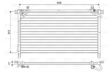 Kondenzátor, klimatizace VALEO 814442