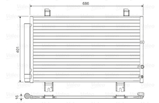 Kondenzátor, klimatizace VALEO 814460