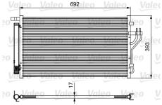 Kondenzátor, klimatizace VALEO 814485