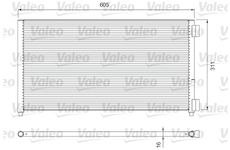 Kondenzátor, klimatizace VALEO 818017