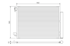 Kondenzátor, klimatizace VALEO 822636