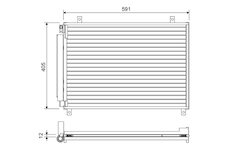 Kondenzátor, klimatizace VALEO 822656