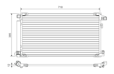 Kondenzátor, klimatizace VALEO 822658