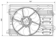 Větrák, chlazení motoru VALEO 696456