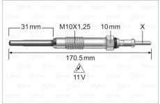 Zhavici svicka VALEO 345244