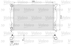 Chladič, chlazení motoru VALEO 232963