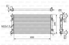 Chladič, chlazení motoru VALEO 701522